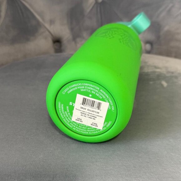 Starbucks Green Stainless Steel Vacuum Insulated Water Bottle with Straw, 32 Oz - Picture 7 of 7